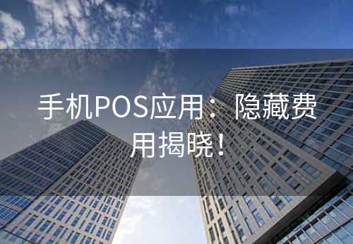 手机POS应用：隐藏费用揭晓！