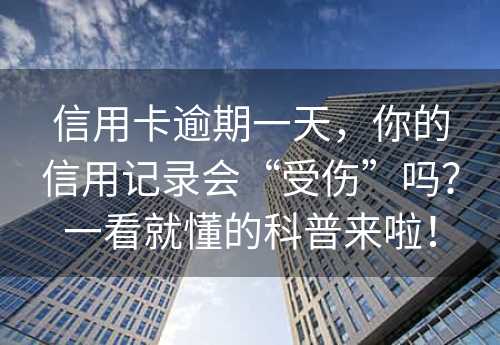 信用卡逾期一天，你的信用记录会“受伤”吗？一看就懂的科普来啦！